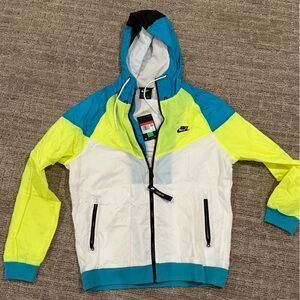 Nike Sportswear Windrunner Neon Blue White- Men’s Large CW2312-716